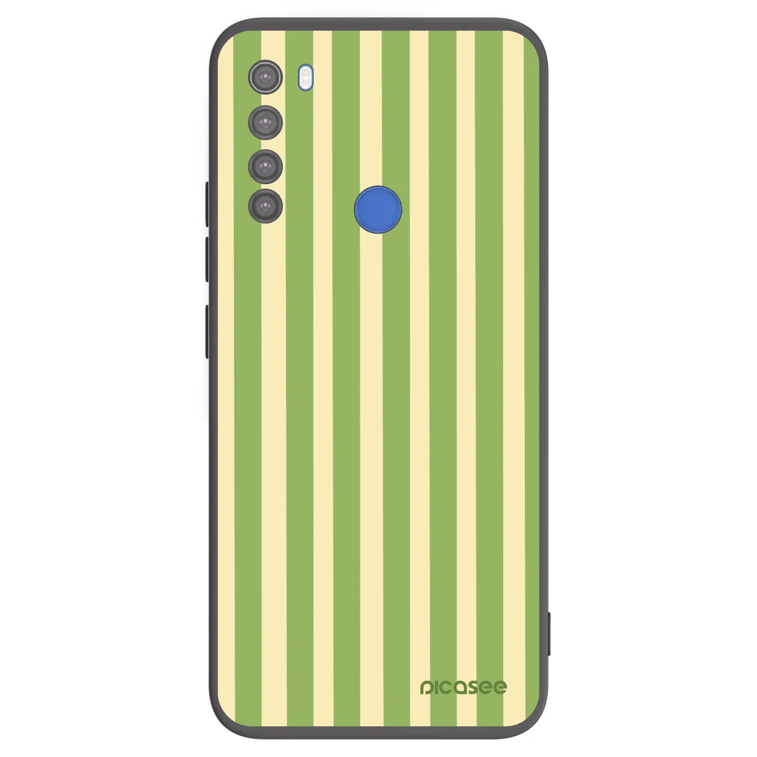 Picasee husă neagră din silicon pentru Xiaomi Redmi Note 8T - Lines Matcha