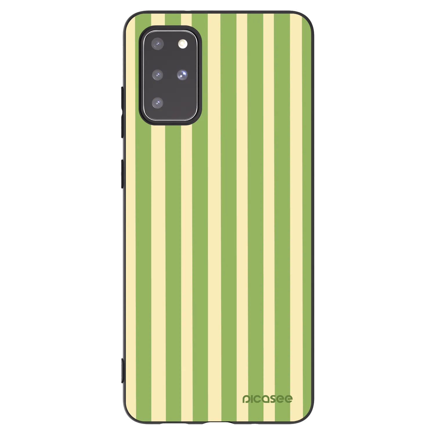 Picasee husă neagră din silicon pentru Samsung Galaxy S20+ G985F - Lines Matcha