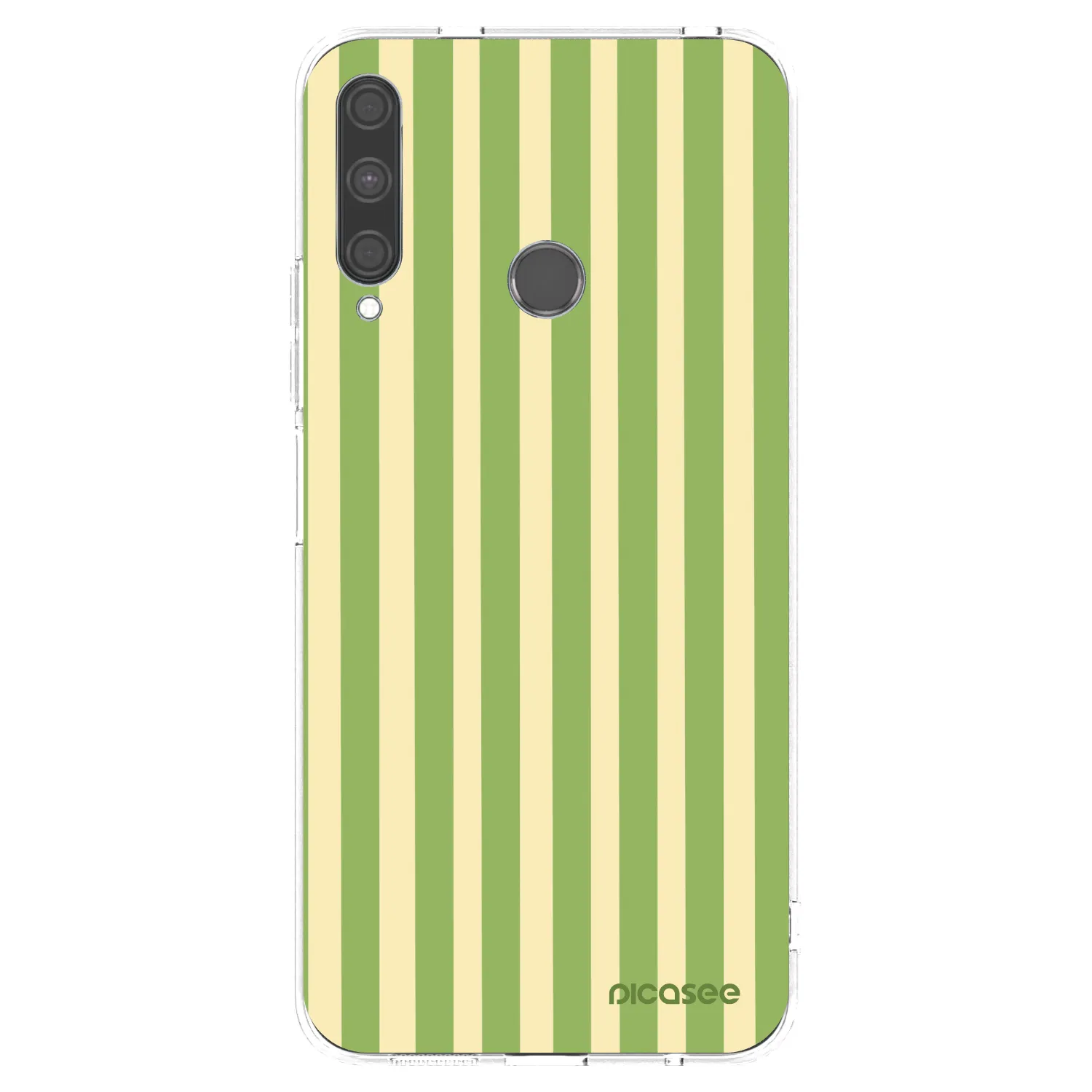 Picasee husă transparentă din silicon pentru Huawei P40 Lite E - Lines Matcha