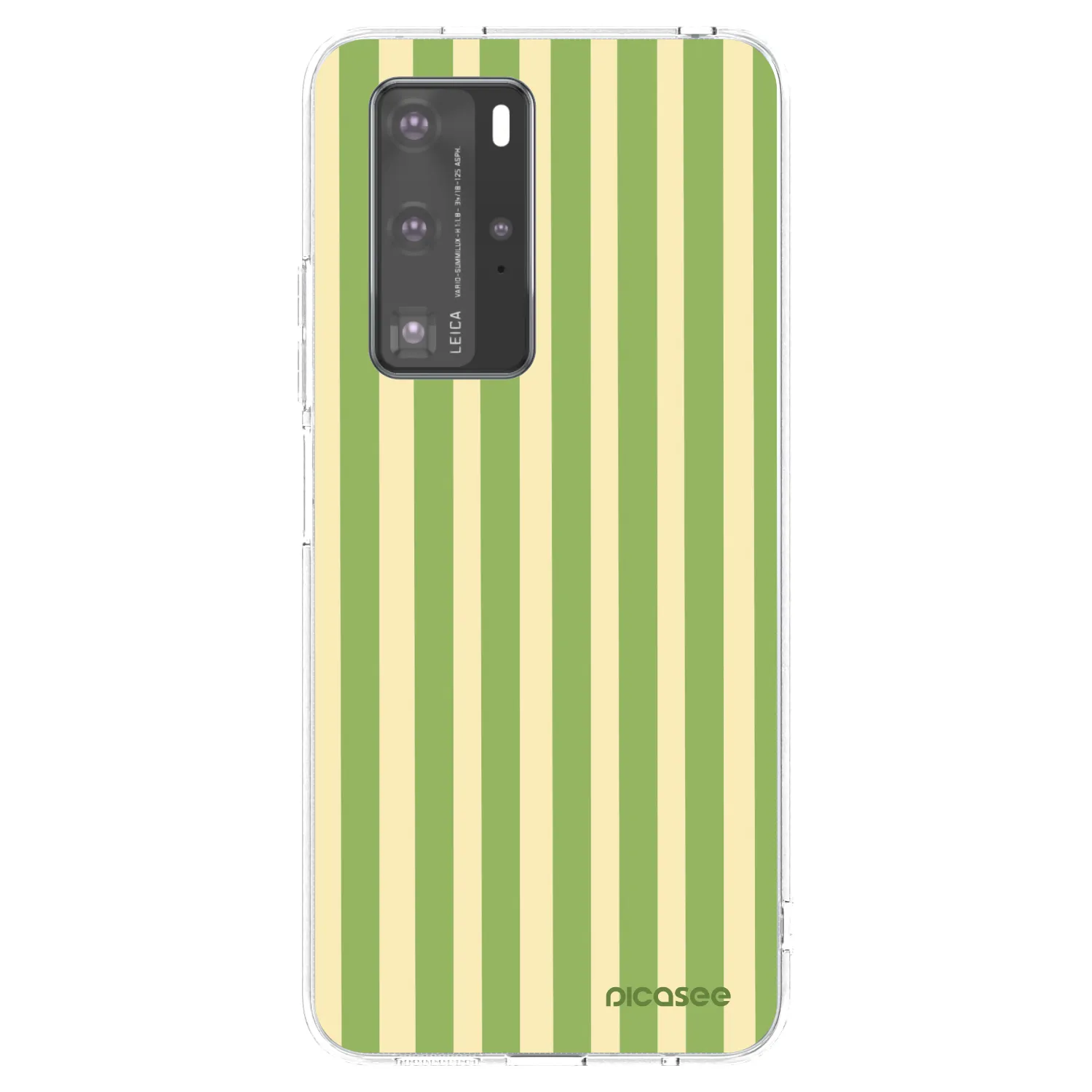 Picasee husă transparentă din silicon pentru Huawei P40 Pro - Lines Matcha