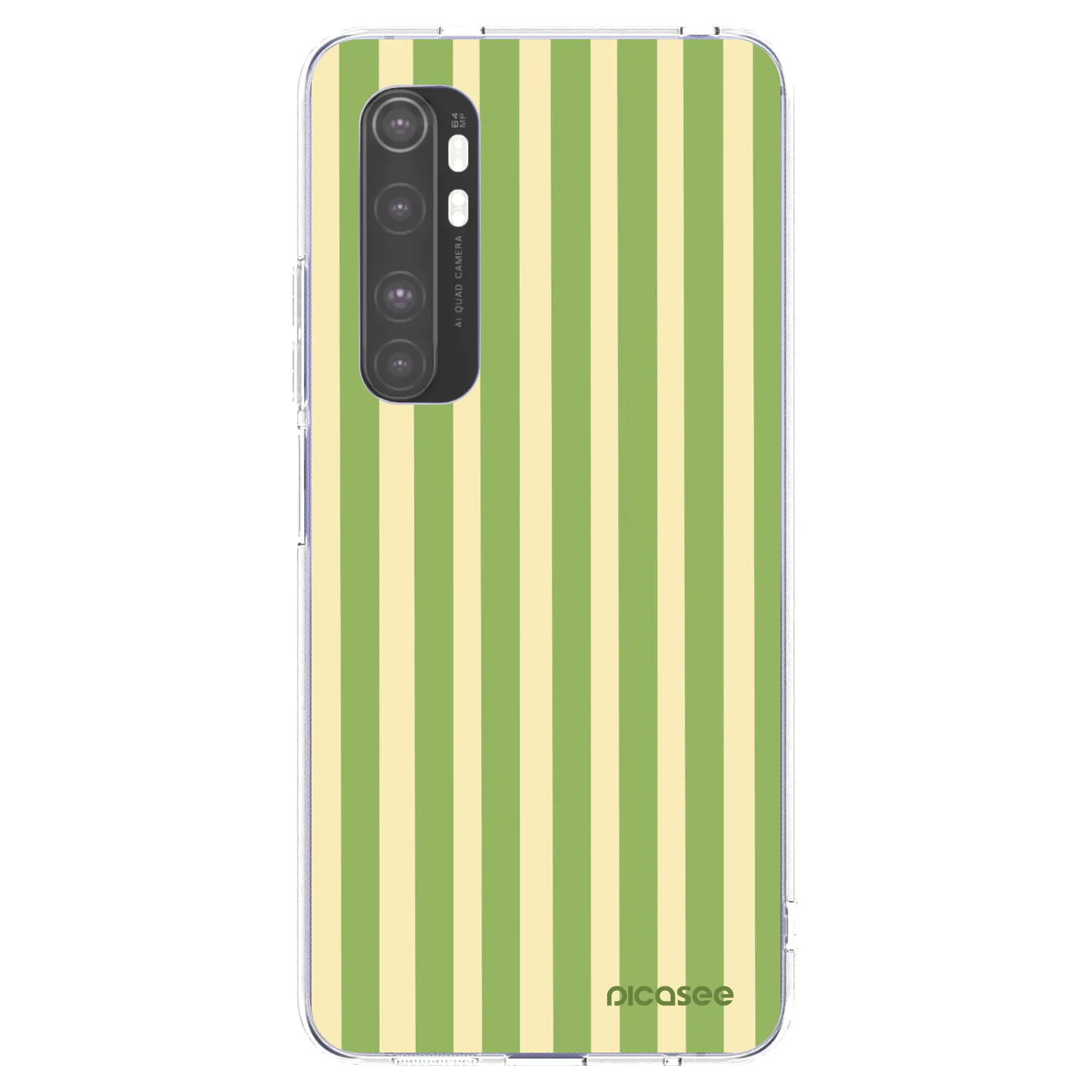Picasee husă transparentă din silicon pentru Xiaomi Mi Note 10 Lite - Lines Matcha