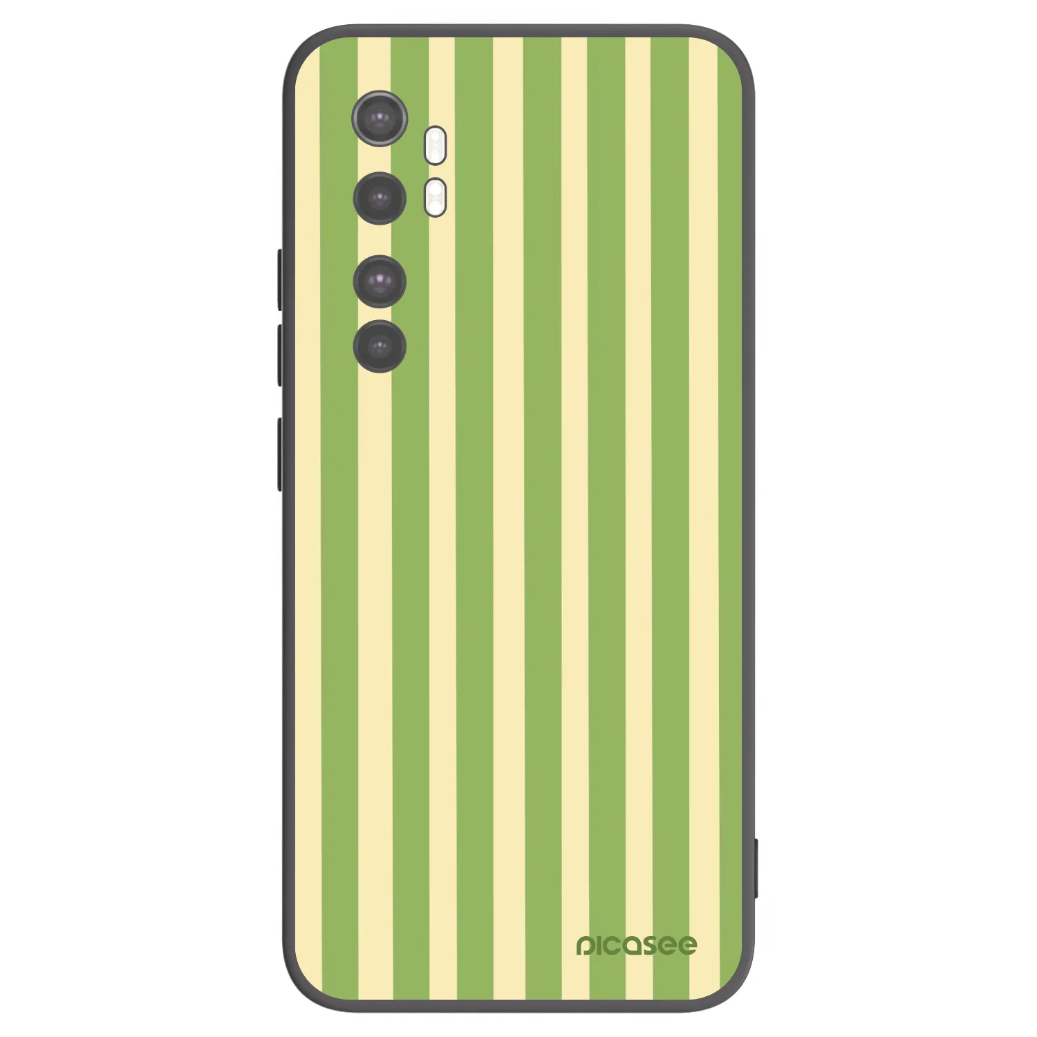 Picasee husă neagră din silicon pentru Xiaomi Mi Note 10 Lite - Lines Matcha