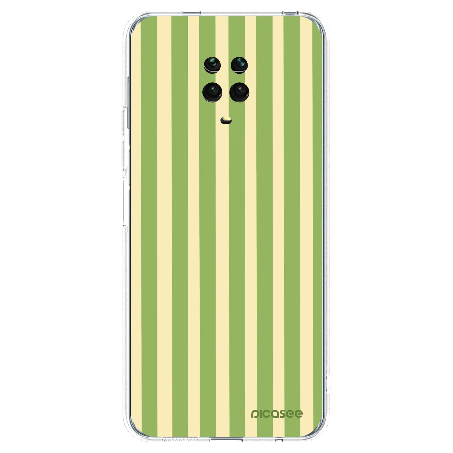 Picasee husă transparentă din silicon pentru Xiaomi Redmi Note 9S - Lines Matcha