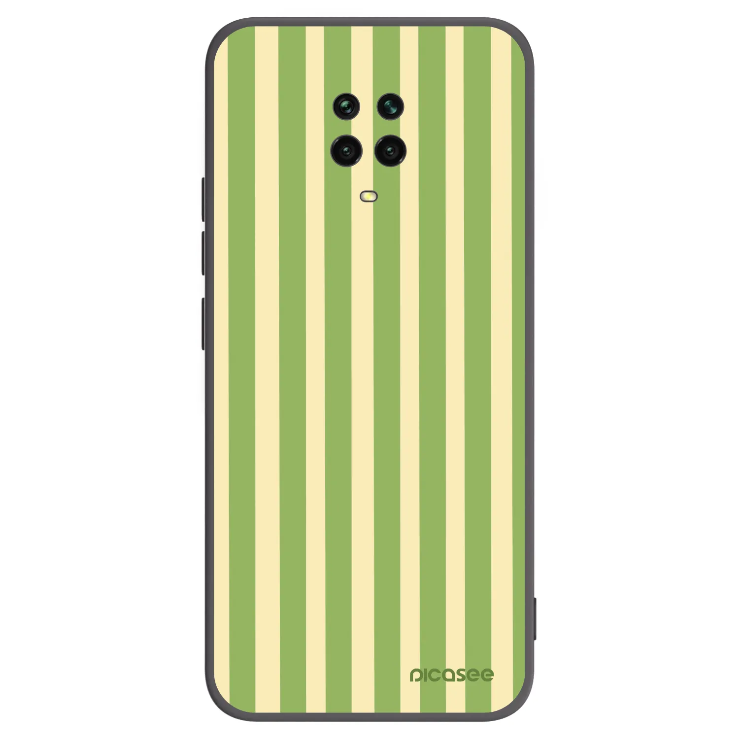 Picasee husă neagră din silicon pentru Xiaomi Redmi Note 9S - Lines Matcha