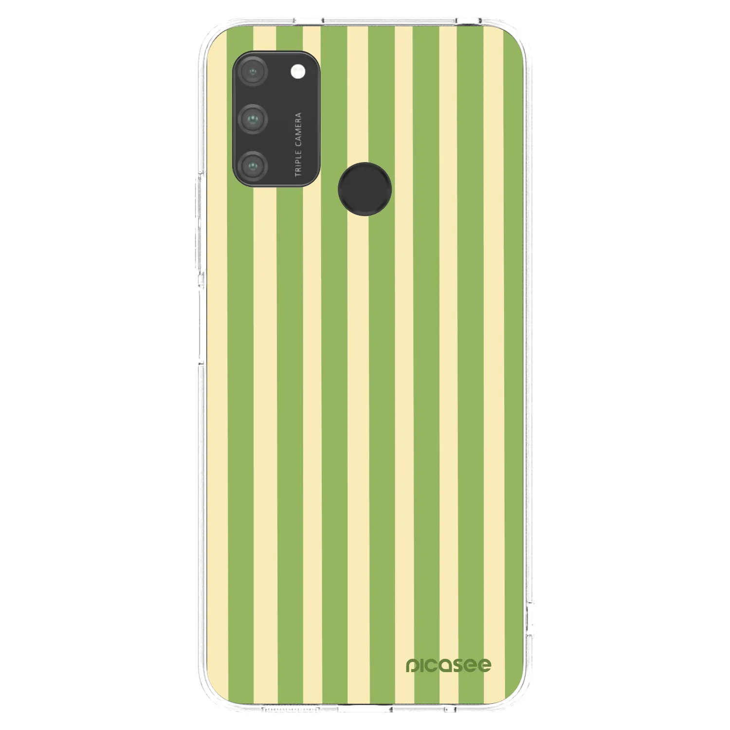Picasee husă transparentă din silicon pentru Honor 9A - Lines Matcha