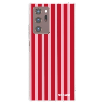 Picasee husă transparentă din silicon pentru Samsung Galaxy Note 20 Ultra - Lines red