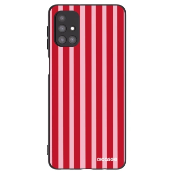 Husă pentru Samsung Galaxy M31s - Lines red