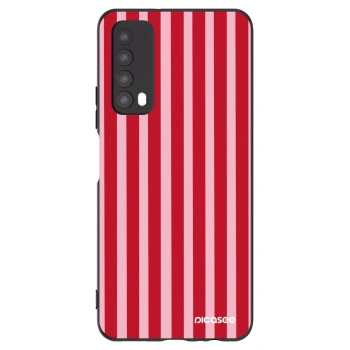 Picasee husă neagră din silicon pentru Huawei P Smart 2021 - Lines red