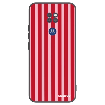 Husă pentru Motorola Moto G9 Play - Lines red