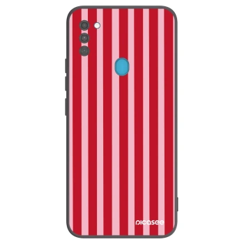 Husă pentru Samsung Galaxy M11 - Lines red