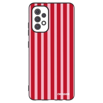 Picasee husă neagră din silicon pentru Samsung Galaxy A32 5G A326B - Lines red