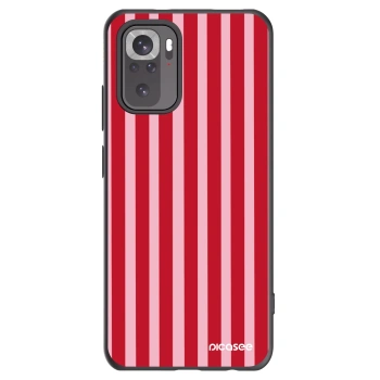Picasee husă neagră din silicon pentru Xiaomi Redmi Note 10S - Lines red