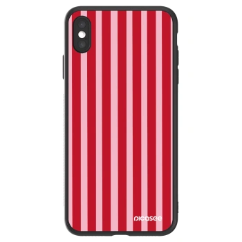 Picasee ULTIMATE CASE pentru Apple iPhone XS Max - Lines red