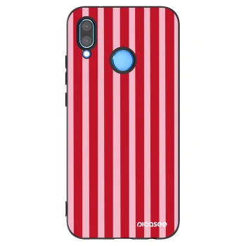 Picasee husă neagră din silicon pentru Huawei P20 Lite - Lines red