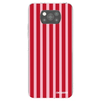 Picasee husă neagră din silicon pentru Xiaomi Poco X3 Pro - Lines red