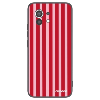 Picasee husă neagră din silicon pentru Xiaomi Mi 11 - Lines red