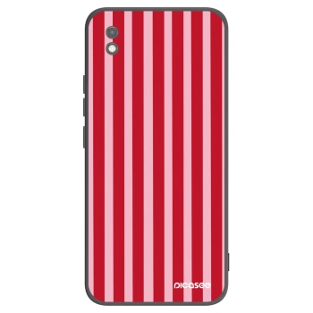 Picasee husă neagră din silicon pentru Xiaomi Redmi 9AT - Lines red