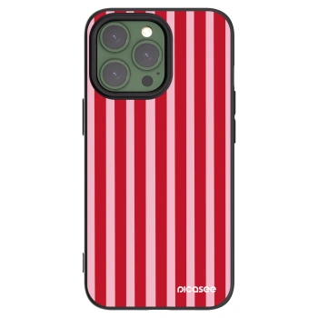 Picasee husă neagră din silicon pentru Apple iPhone 13 Pro - Lines red