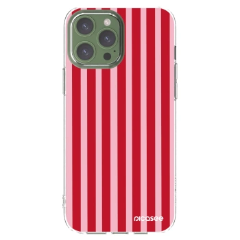 Picasee husă transparentă din silicon pentru Apple iPhone 13 Pro Max - Lines red