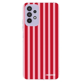 Picasee husă transparentă din silicon pentru Samsung Galaxy A32 4G SM-A325F - Lines red