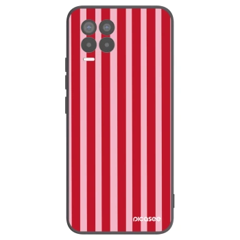 Husă pentru Realme 8 4G - Lines red