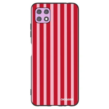 Picasee husă neagră din silicon pentru Samsung Galaxy A22 A226B 5G - Lines red