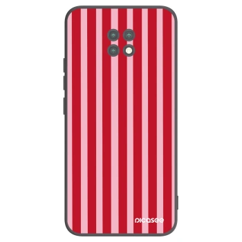 Picasee husă neagră din silicon pentru Xiaomi Redmi Note 9T - Lines red