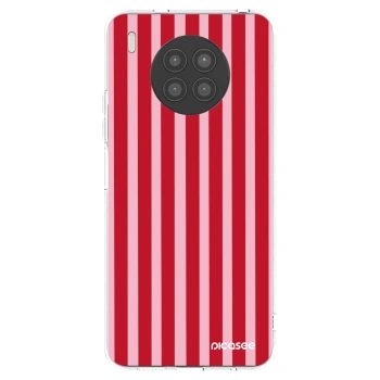 Picasee husă transparentă din silicon pentru Huawei Nova 8i - Lines red