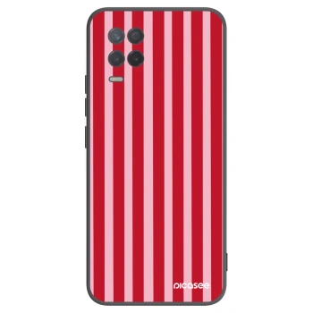 Picasee husă neagră din silicon pentru Realme 8 5G - Lines red