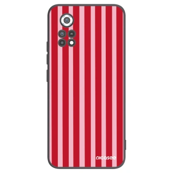Picasee husă neagră din silicon pentru Xiaomi Poco X4 Pro 5G - Lines red