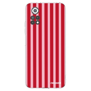 Picasee husă transparentă din silicon pentru Xiaomi Poco X4 Pro 5G - Lines red