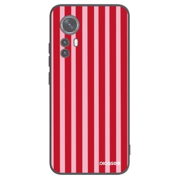Picasee husă neagră din silicon pentru Xiaomi 12 - Lines red