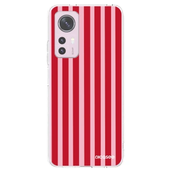 Picasee husă transparentă din silicon pentru Xiaomi 12 - Lines red