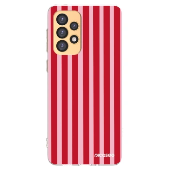 Picasee husă transparentă din silicon pentru Samsung Galaxy A33 5G A336 - Lines red