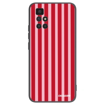 Picasee husă neagră din silicon pentru Xiaomi Redmi 10 (2022) - Lines red