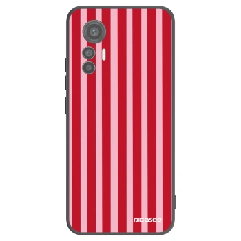 Picasee husă neagră din silicon pentru Xiaomi 12 Lite - Lines red