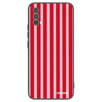 Husă pentru Motorola Moto E40 - Lines red