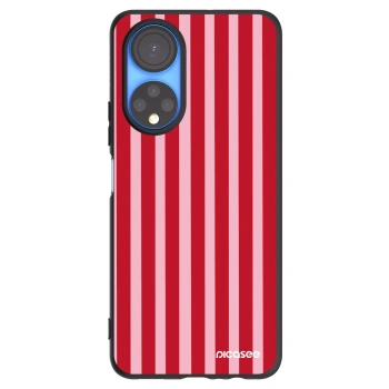 Picasee husă neagră din silicon pentru Honor X7 - Lines red