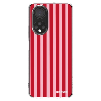 Picasee husă transparentă din silicon pentru Honor X7 - Lines red