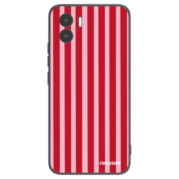 Picasee husă neagră din silicon pentru Xiaomi Redmi A1 - Lines red