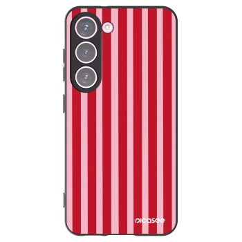 Picasee husă neagră din silicon pentru Samsung Galaxy S23 5G - Lines red