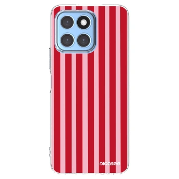Picasee husă transparentă din silicon pentru Honor X8 5G - Lines red