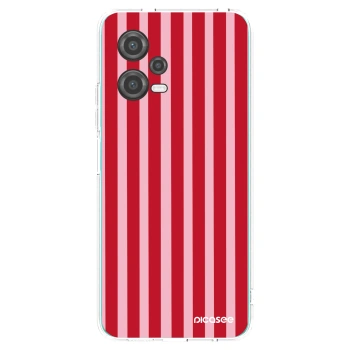 Picasee husă transparentă din silicon pentru Xiaomi Poco X5 - Lines red