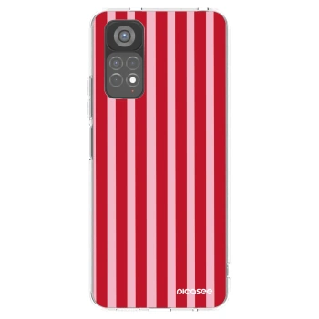 Picasee husă transparentă din silicon pentru Xiaomi Redmi Note 11S 5G - Lines red