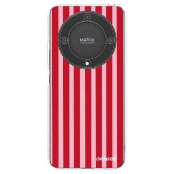 Picasee husă transparentă din silicon pentru Honor Magic5 Lite 5G - Lines red