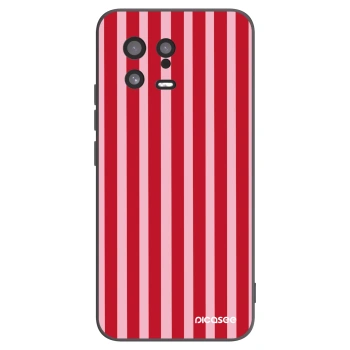 Picasee husă neagră din silicon pentru Xiaomi 13 - Lines red