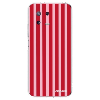 Picasee husă transparentă din silicon pentru Xiaomi 13 Pro - Lines red