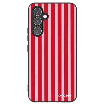 Picasee husă neagră din silicon pentru Samsung Galaxy A54 5G A546B - Lines red