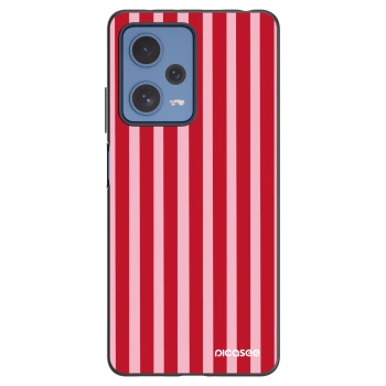 Picasee husă neagră din silicon pentru Xiaomi Redmi Note 12 Pro 5G - Lines red