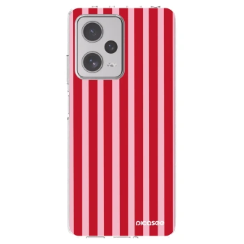 Picasee husă transparentă din silicon pentru Xiaomi Redmi Note 12 Pro+ 5G - Lines red